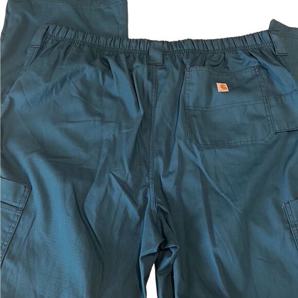 Carhartt Green Ripstop 8 Pockets Cargo Scrub Pants Size XL Tall NWOT - Picture 5 of 9